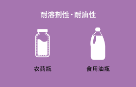 耐溶剂性・耐油性农药瓶，食用油瓶