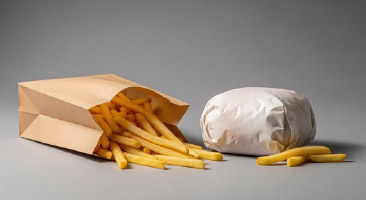 Examples of oil-resistant paper in use